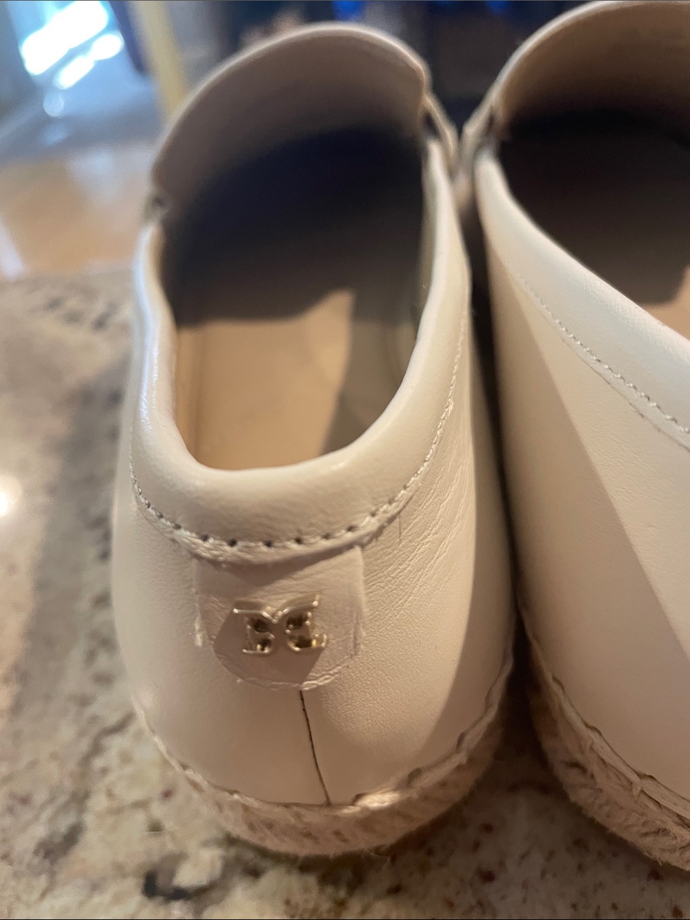 NWT Sam Edelman Kai Penny Women's Ivory Slip-On Loafers - Picture 2 of 16